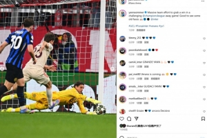 app下载-战旧主拜仁6次扑救，索默社媒：很高兴看到老友&amp;我们拿下关键胜利